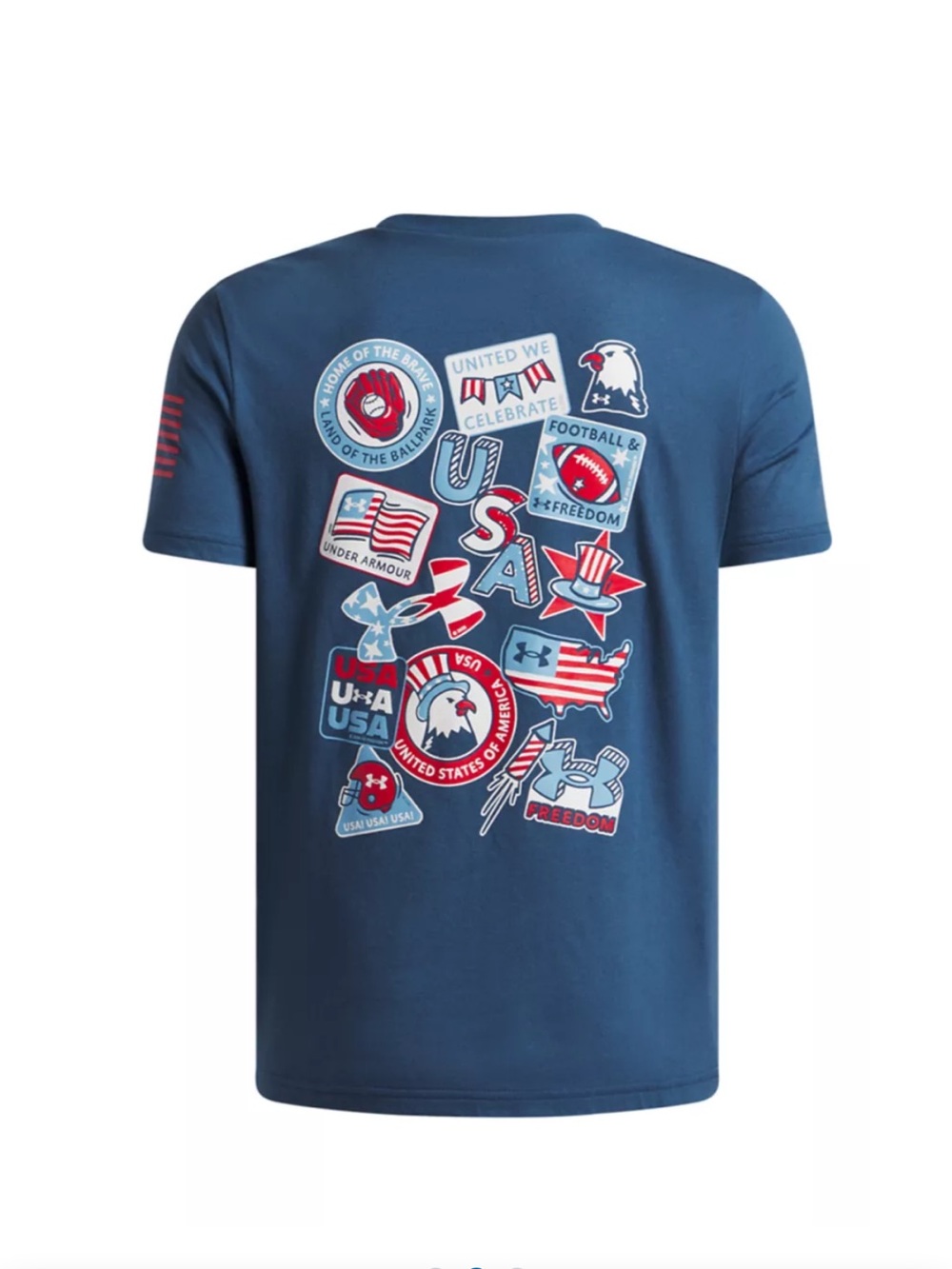 Under Armour Boy's Freedom Americana Logo T-Shirt XL